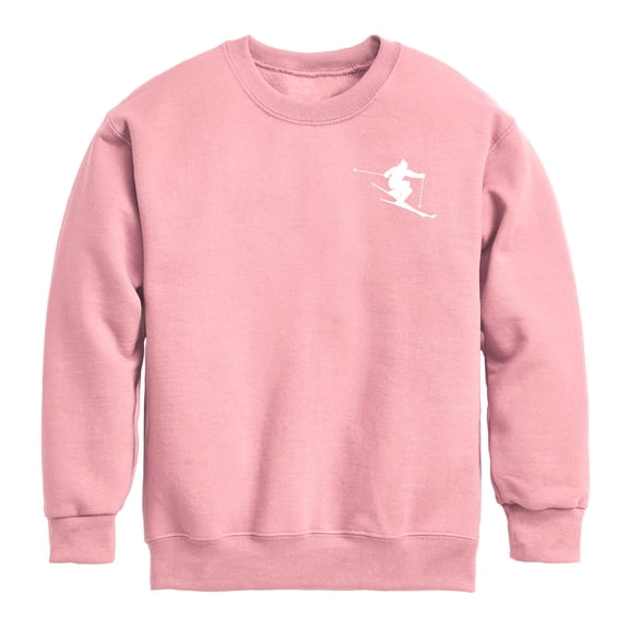 Instant Message - Home Skiing - Youth Crew Fleece Sweatshirt