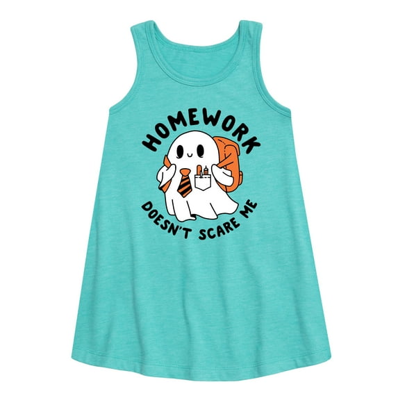 Instant Message - Homework Ghost - Toddler & Youth Girls A-line Dress