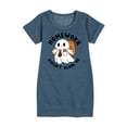 thumbnail image 1 of Instant Message - Homework Ghost - Toddler & Youth Girls Fleece Dress, 1 of 6