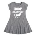 thumbnail image 1 of Instant Message - Hoof Hearted Horse - Toddler & Youth Girls Fit & Flare Dress, 1 of 1