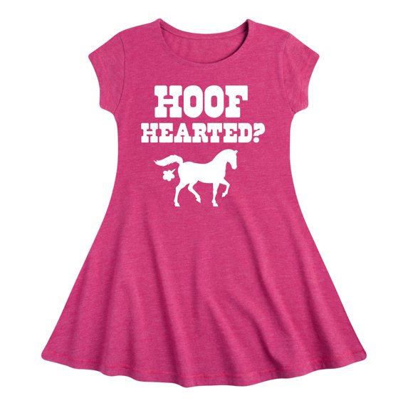 Instant Message - Hoof Hearted Horse - Toddler & Youth Girls Fit & Flare Dress