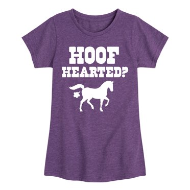 Instant Message - Hoof Hearted Horse - Toddler & Youth Girls Short Sleeve Graphic T-Shirt