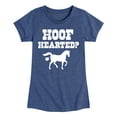 thumbnail image 1 of Instant Message - Hoof Hearted Horse - Toddler & Youth Girls Short Sleeve Graphic T-Shirt, 1 of 6