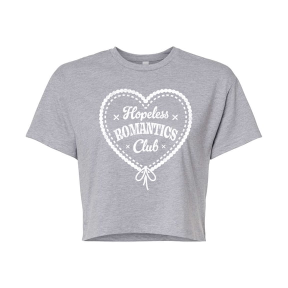 Instant Message - Hopeless Romantics Club - Junior's Cropped Tee
