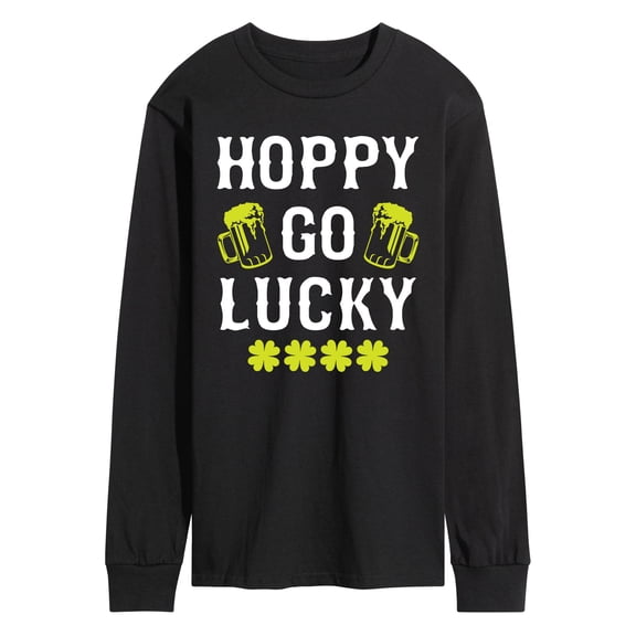 Instant Message - Hoppy Go Lucky - Men's Long Sleeve Graphic T-Shirt