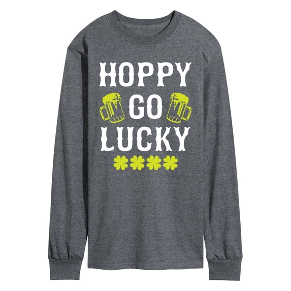Instant Message - Hoppy Go Lucky - Men's Long Sleeve Graphic T-Shirt