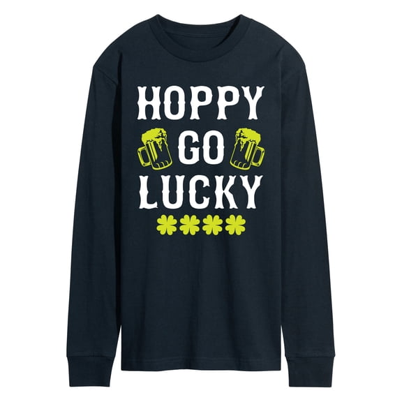Instant Message - Hoppy Go Lucky - Men's Long Sleeve Graphic T-Shirt
