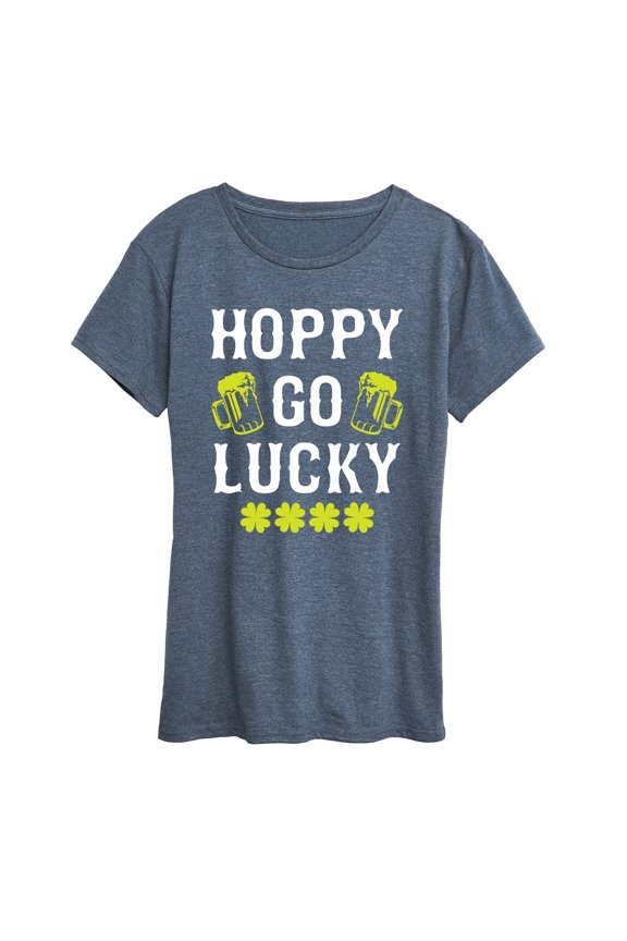 - Hoppy Go Lucky - Women's Short Sleeve Graphic T-Shirt