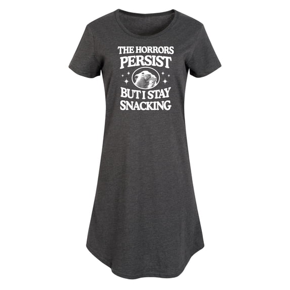 Instant Message - Horrors Persist Stay Snacking - Women's Any Way Dress