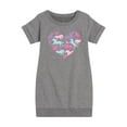 thumbnail image 1 of Instant Message - Horse Heart - Toddler And Youth Girls Fleece Dress, 1 of 6
