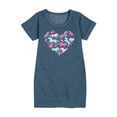 thumbnail image 1 of Instant Message - Horse Heart - Toddler And Youth Girls Fleece Dress, 1 of 6