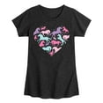 thumbnail image 1 of Instant Message - Horse Heart - Toddler And Youth Girls Short Sleeve Graphic T-Shirt, 1 of 6