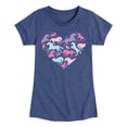 thumbnail image 1 of Instant Message - Horse Heart - Toddler And Youth Girls Short Sleeve Graphic T-Shirt, 1 of 6