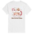 thumbnail image 1 of Instant Message - Hot Cocoa Vibes Retro Santa Mug - Men's Short Sleeve Graphic T-shirt, 1 of 5