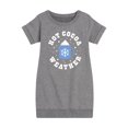 thumbnail image 1 of Instant Message - Hot Cocoa Weather  - Toddler & Youth Girls Fleece Dress, 1 of 5