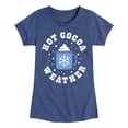thumbnail image 1 of Instant Message - Hot Cocoa Weather  - Toddler & Youth Girls Short Sleeve Graphic T-Shirt, 1 of 5