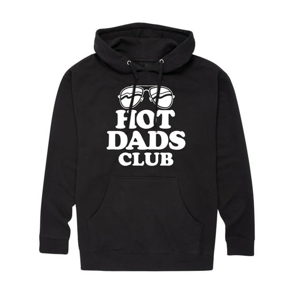 Instant Message - Hot Dads Club  - Men's Pullover Hooded Fleece Sweatshirt
