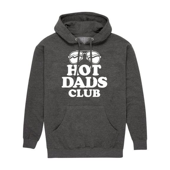 Instant Message - Hot Dads Club  - Men's Pullover Hooded Fleece Sweatshirt