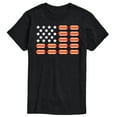 thumbnail image 1 of Instant Message - Hot Dog Flag - Men's Short Sleeve Graphic T-Shirt, 1 of 6