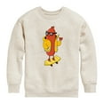 thumbnail image 1 of Instant Message - Hot Dog Skater - Toddler And Youth Crewneck Fleece Sweatshirt, 1 of 6