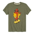 thumbnail image 1 of Instant Message - Hot Dog Skater - Toddler And Youth Short Sleeve Graphic T-Shirt, 1 of 6