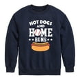 thumbnail image 1 of Instant Message - Hot Dogs And Home Runs - Kids Crew Fleece, 1 of 6