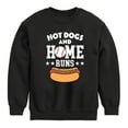 thumbnail image 1 of Instant Message - Hot Dogs And Home Runs - Kids Crew Fleece, 1 of 6