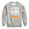 thumbnail image 1 of Instant Message - Hot Dogs And Home Runs - Kids Crew Fleece, 1 of 6