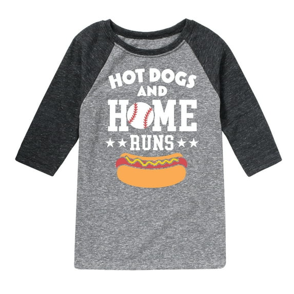 Instant Message - Hot Dogs And Home Runs - Kids Raglan
