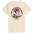 thumbnail image 1 of Instant Message - Hot Dogs and Cold Beer Short Sleeve Graphic T-Shirt, 1 of 5