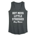 thumbnail image 1 of Instant Message - Hot Mess Boy Mama - Women's Racerback Tank Top, 1 of 6