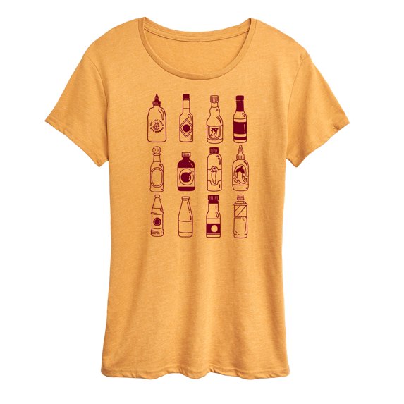 Instant Message - Hot Sauces Galore - Women's Short Sleeve Graphic T-Shirt