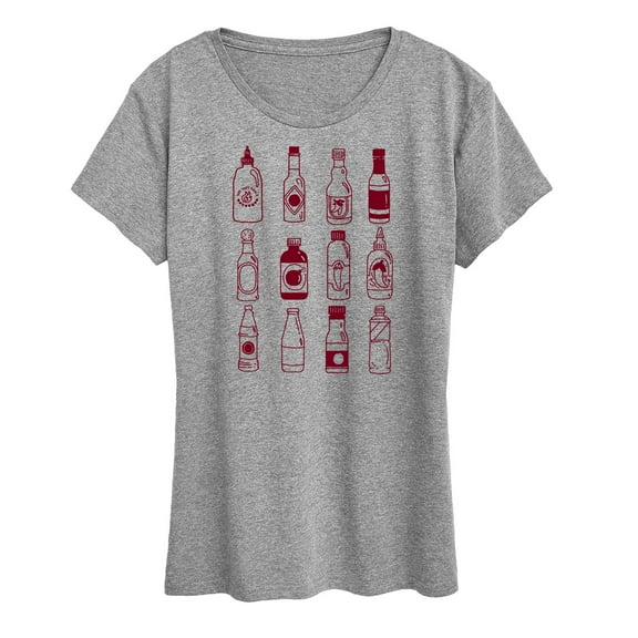 Instant Message - Hot Sauces Galore - Women's Short Sleeve Graphic T-Shirt
