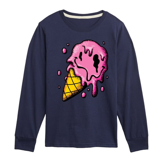 Instant Message - Hot Weather & Melting Ice Cream - Toddler & Youth Long Sleeve Graphic T-Shirt
