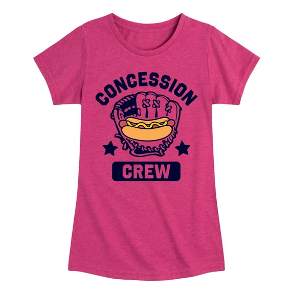 Instant Message - Hotdog Concession Crew - Girls Fitted Short Sleeve Tee