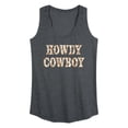 thumbnail image 1 of Instant Message - Howdy Cowboy Graphic Racerback Tank, 1 of 4