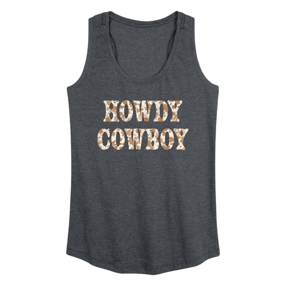Instant Message - Howdy Cowboy Graphic Racerback Tank