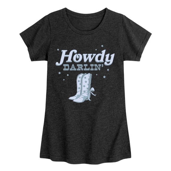 Instant Message - Howdy Darlin Fitted Short Sleeve Graphic T-Shirt