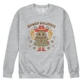 thumbnail image 1 of Instant Message - Howdy Holidays - Men's Long Sleeve Crew Fleece Sweatshirt, 1 of 5