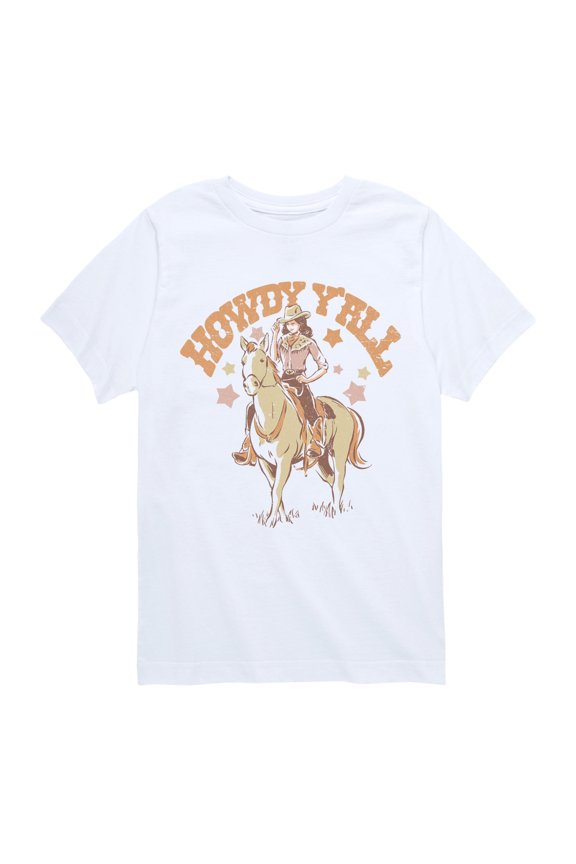 - Howdy Yall Short Sleeve Graphic T-Shirt