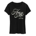 thumbnail image 1 of Instant Message - Hug Me Im Cold - Women's Short Sleeve Graphic T-Shirt, 1 of 5