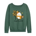 thumbnail image 1 of Instant Message - Humpty Had A Great Fall - Women's Plus Size French Terry Long Sleeve Shirt, 1 of 5
