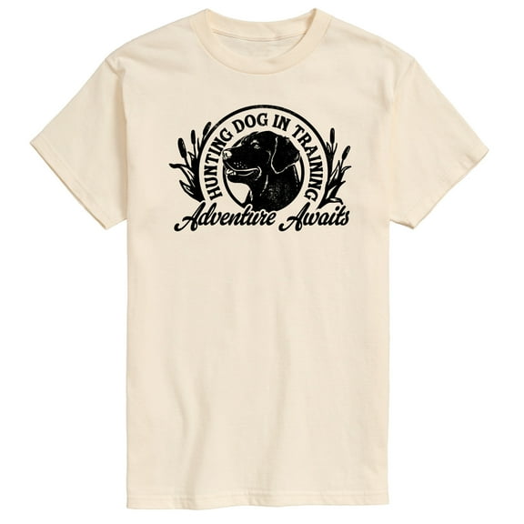 Instant Message - Hunting Dog Adventure Awaits - Men's Short Sleeve Graphic T-Shirt