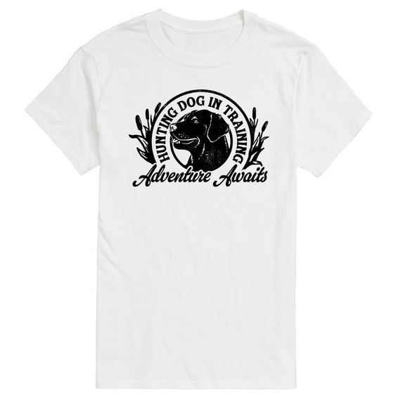 Instant Message - Hunting Dog Adventure Awaits - Men's Short Sleeve Graphic T-Shirt