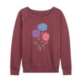 thumbnail image 1 of Instant Message - Hydrangeas - Women's Lightweight French Terry Long Sleeve Shirt, 1 of 6