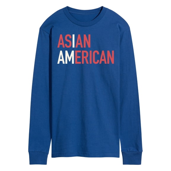 Instant Message - I Am Asian American  - Men's Long Sleeve T-Shirt