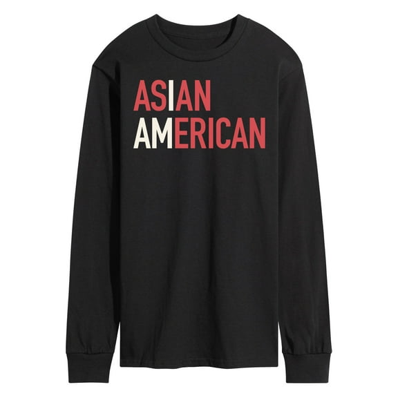 Instant Message - I Am Asian American - Men's Long Sleeve T-Shirt