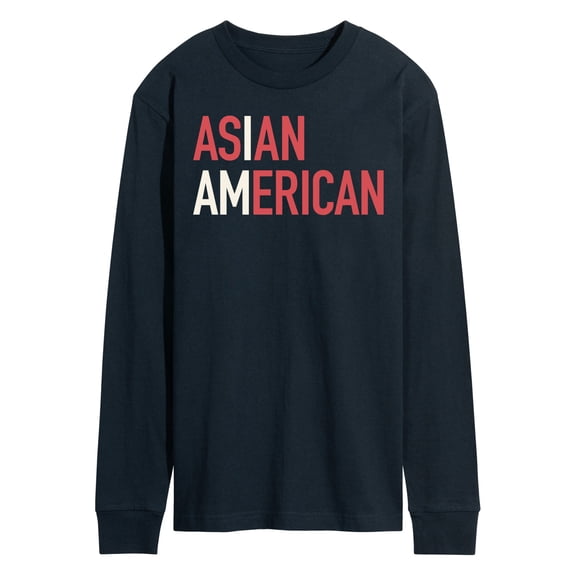 Instant Message - I Am Asian American  - Men's Long Sleeve T-Shirt