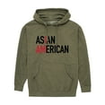 thumbnail image 1 of Instant Message - I Am Asian American  - Men's Pullover Hooded Fleece Sweatshirt, 1 of 7