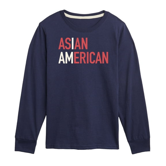 Instant Message - I Am Asian American - Toddler And Youth Long Sleeve Graphic T-Shirt